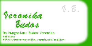 veronika budos business card